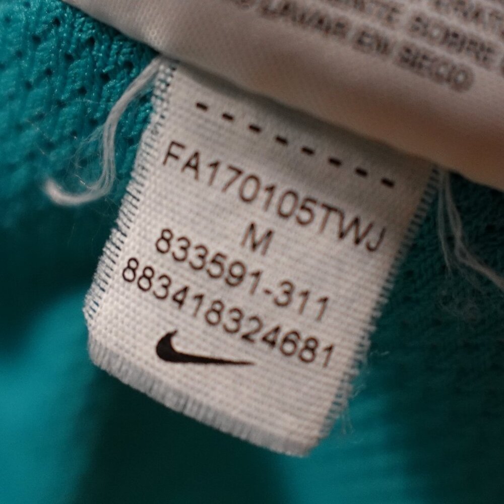 Nike Running Dri-FIT Men’s Size Medium Teal Blue Athletic Short Sleeve Shirt - Picture 10 of 10